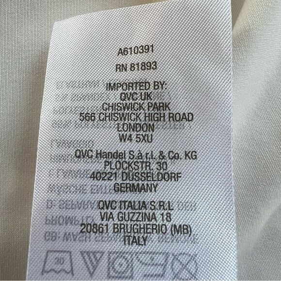 Susan Graver Off White Modern Essentials Liquid Knit Bateau Neck Top Size 4X - Picture 7 of 9